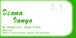 diana vanyo business card